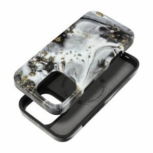 FORCELL F-PROTECT Mirage, Military Drop-Tested case compatible with MagSafe for IPHONE 16 PRO MAX silver fog