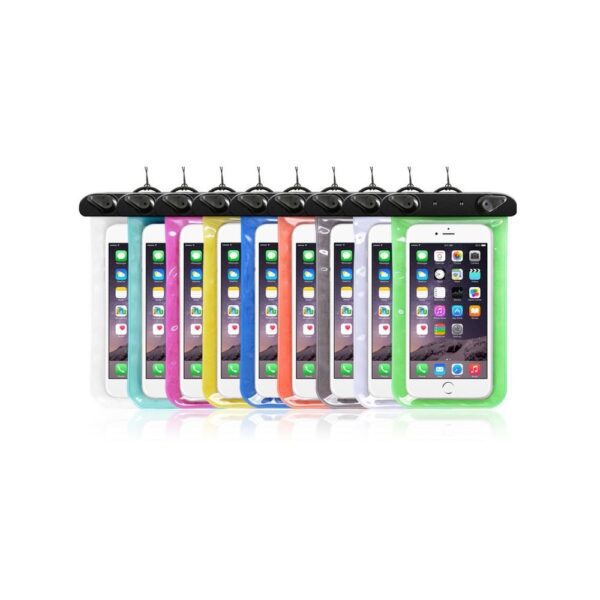 90d10a8e3b1bf4eb393593b24344102a Waterproof bag for mobile phone with plastic closing blue