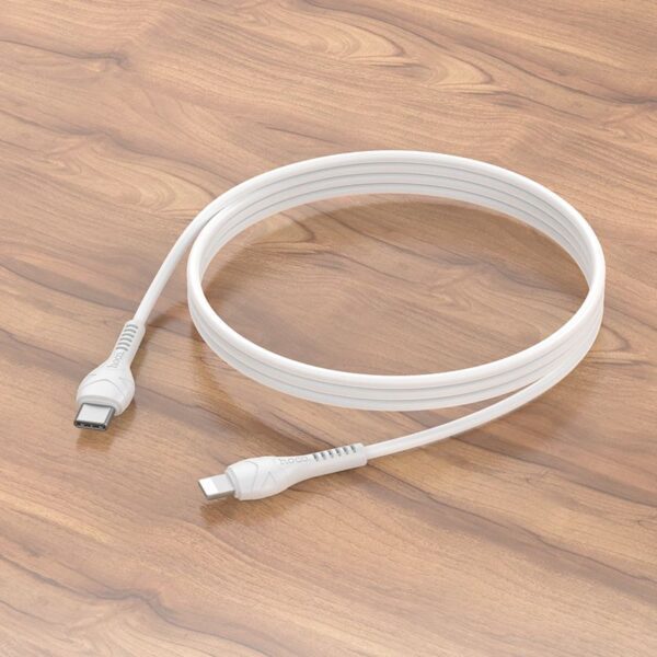 91e3482871ed444d678a8f6df0dd12ce Cable USB C to Lightning Hoco PD 27W 1 m X37 white