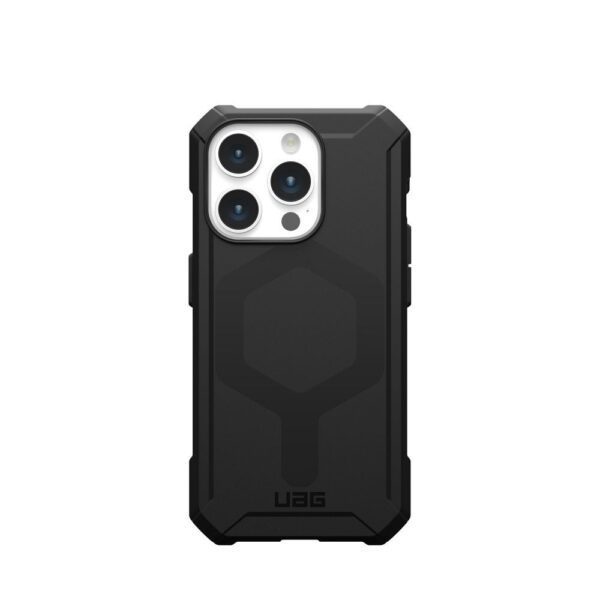 UAG Urban Armor Gear case ESSENTIAL compatible with MagSafe for IPHONE 15 Pro black
