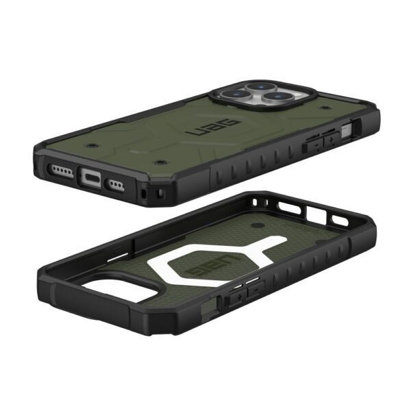 990b3fd66c4297ca31b492d8557f81cd UAG Urban Armor Gear case PATHFINDER compatible with Magsafe for IPHONE 15 Pro Max olive