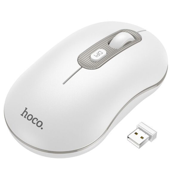 Wireless mouse Hoco 2,4G 1600 dpi GM21 white