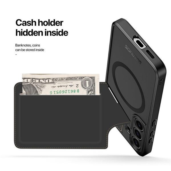 DUX DUCIS case RAFI II MAG with stand compatible with MagSafe for SAMSUNG S24 Plus black