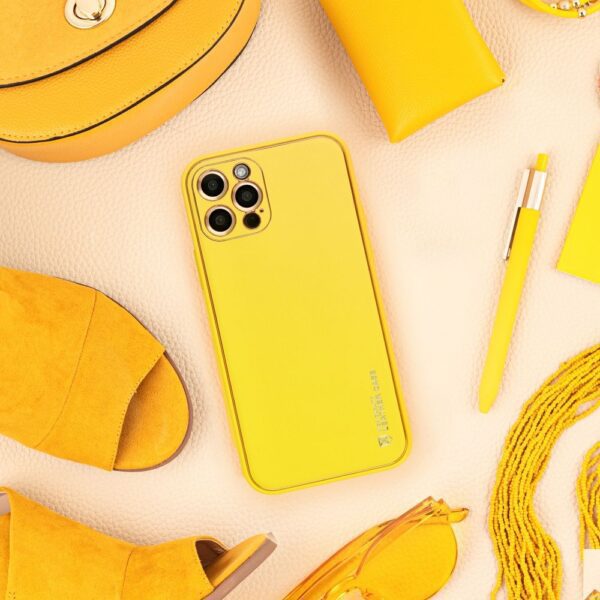 LEATHER case for SAMSUNG A05 yellow
