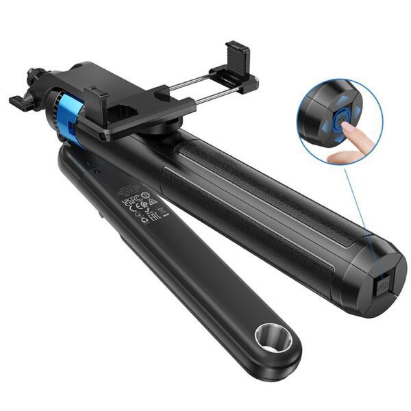 a605edffa79c6c1fd178d1c3080c06f5 Selfie stick Hoco tripod with wireless remote control K22 black