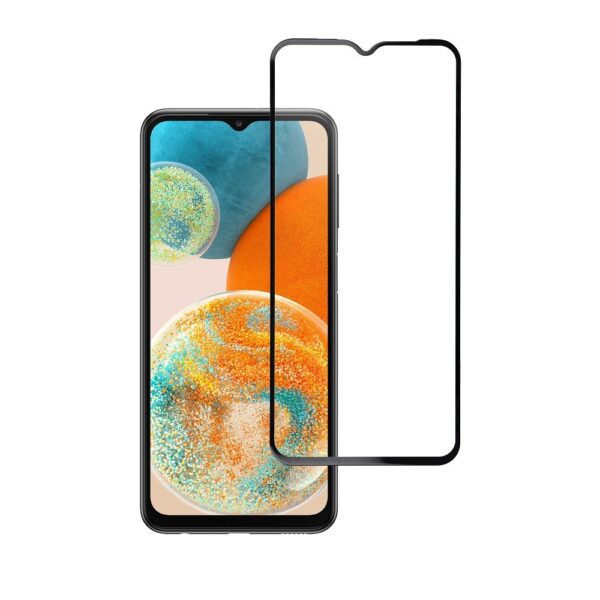 Tempered Glass Blue Star - SAMSUNG A23 5G Full Face (full glue with frame/small size) - black Tempered Glass Blue Star