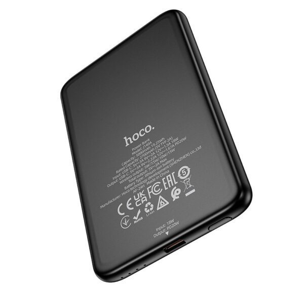ab8c3a2845d4b9ec3562e4290ab8890c Powerbank compatible with MagSafe Hoco 5000 mAh QC PD 2A 20W ultra-thin J140A black