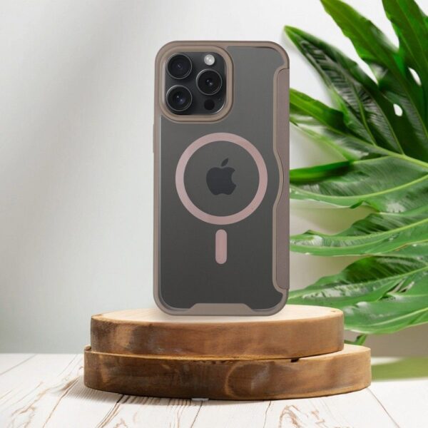 SMART MAG Book case compatible with MagSafe for IPHONE 15 Pro Max titanium