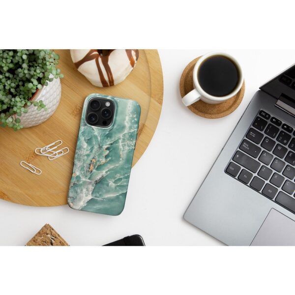 b03ed06a0197964cf1a30c51a53b89a2 FORCELL F-PROTECT Mirage, Military Drop-Tested case compatible with MagSafe for IPHONE 16 PRO MAX green marble