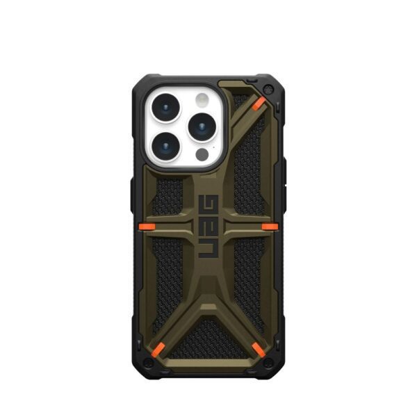 UAG Urban Armor Gear case MONARCH for IPHONE 15 Pro kevlar element green