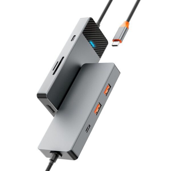 bbd9124668f5768ba9fd261137dbdc46 WiWU - HUB A721HD USB3.1x2+PD(100W)+USB-C(3.1)+ SD/TF(3.0)+HDMI (4K60HZ)