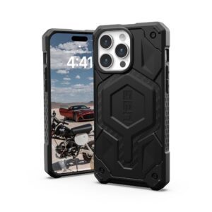 UAG Urban Armor Gear case MONARCH PRO compatible with MagSafe for IPHONE 15 Pro Max carbon fiber