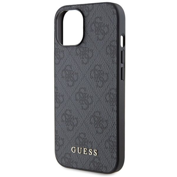 GUESS case for IPHONE 15 GUHCP15SG4GFGR (4G Metal Logo) grey