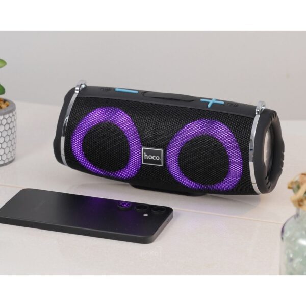 Bluetooth speaker LED 2 x 5W 2h Hoco HC12 black