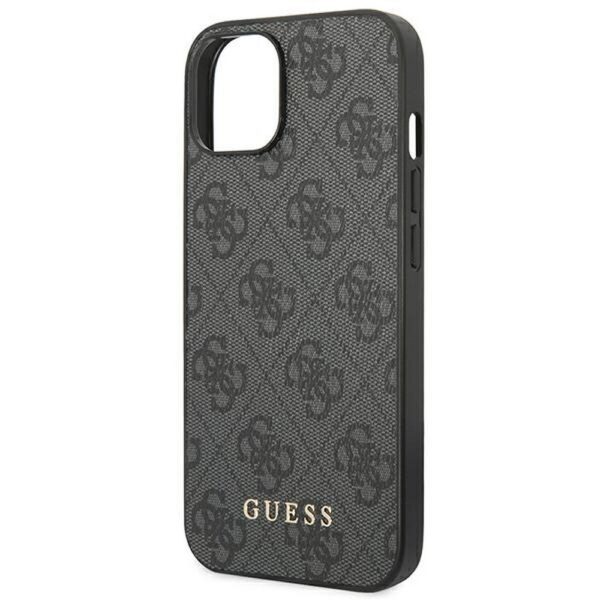 GUESS case for IPHONE 14 GUHCP14SG4GFGR (4G Gold Logo) grey