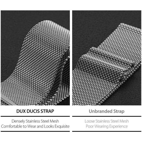 ce66e79e940de6ddaa9bc2983aaf32e6 DUX DUCIS strap MILANESE stailess steel magnetic for Apple Watch 38 / 40 / 41 mm grey