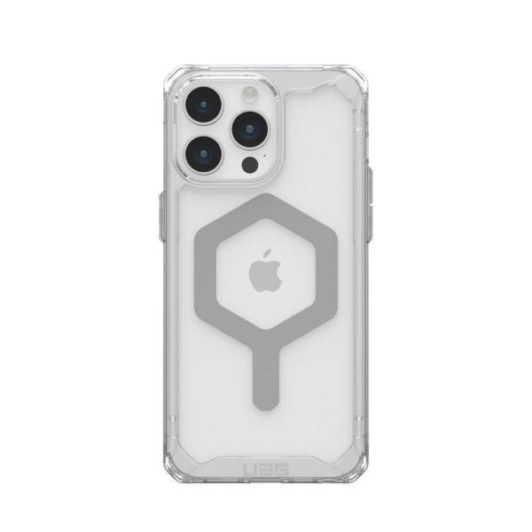 d2776cd35fcbc5f891bf4430df8befc6 UAG Urban Armor Gear case PLYO compatible with Magsafe for IPHONE 15 Pro Max ice silver