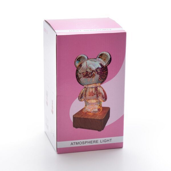 d340d86985571e9f8f7a299ea0d85fdd Table lamp bedside LED 3D BEAR Art Deco standing L3GFBD