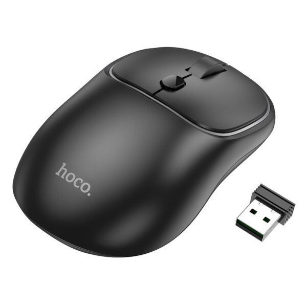 d40fe70c48150520841e5a54c3a7ab88 Wireless mouse Hoco 2,4G 1600 dpi GM25 dark night black