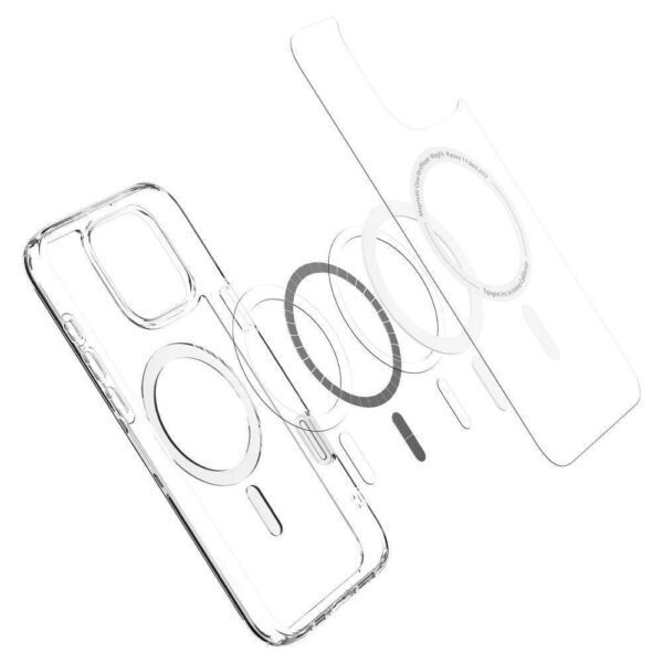 SPIGEN case ULTRA HYBRID "T" MAG compatible with MagSafe for IPHONE 16 Pro Max white