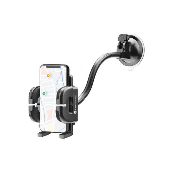 d6d5c007fc06c1f724a20d6bfafbb77d FORCELL F-GRIP Regular 27 cm car holder for windshield / dashboard / air vent black