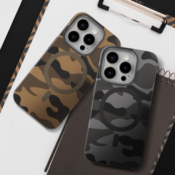 da5c56c96f8d7ab076f15d0cfe85e701 FORCELL F-PROTECT Levels with Dual Layer 4D technology, Military Drop-Test compatible with MagSafe for SAMSUNG S25 PLUS desert camo
