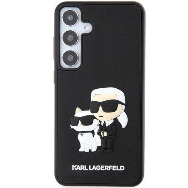 KARL LAGERFELD case for SAMSUNG S24 KLHCS24S3DRKCNK (3D RUBBER KC NFT) black