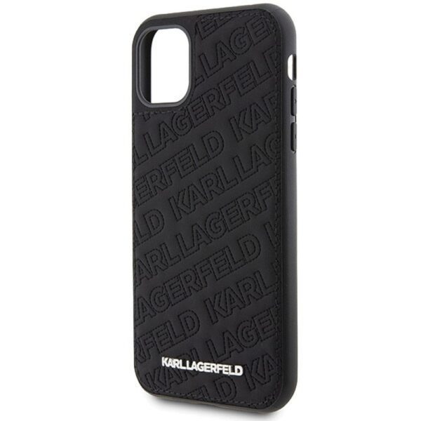 dc37684f13e888fdbfd776ca56d20e9c KARL LAGERFELD case for IPHONE 11 KLHCN61PQKPMK (Quilted K Pattern) black