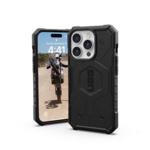 UAG Urban Armor Gear case PATHFINDER compatible with Magsafe for IPHONE 15 Pro black