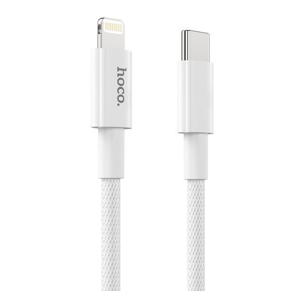 Cable USB C to Lightning Hoco PD 3A 20W 1 m X56 white