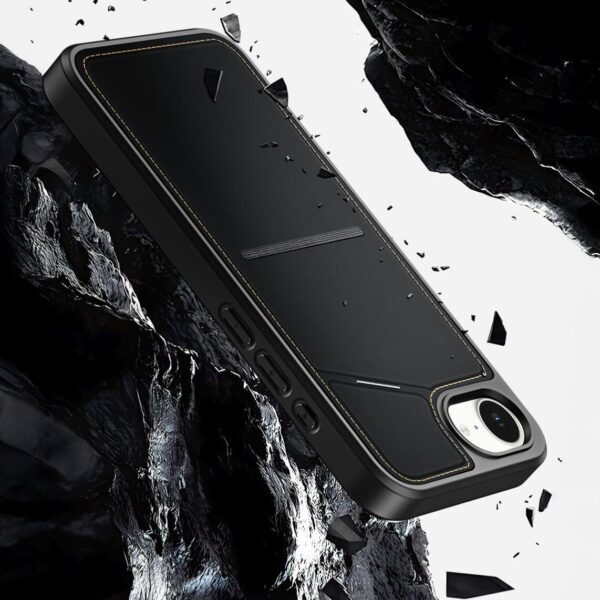 DUX DUCIS case RAFI II MAG with stand compatible with MagSafe for IPHONE 16e black