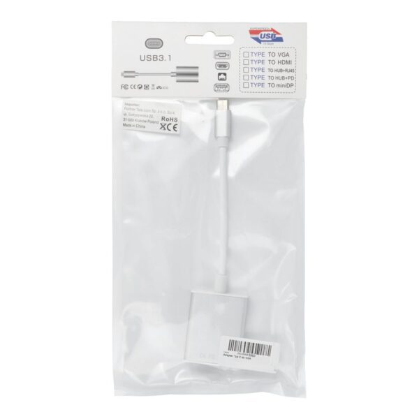 Adaptor Type C (male) to VGA white