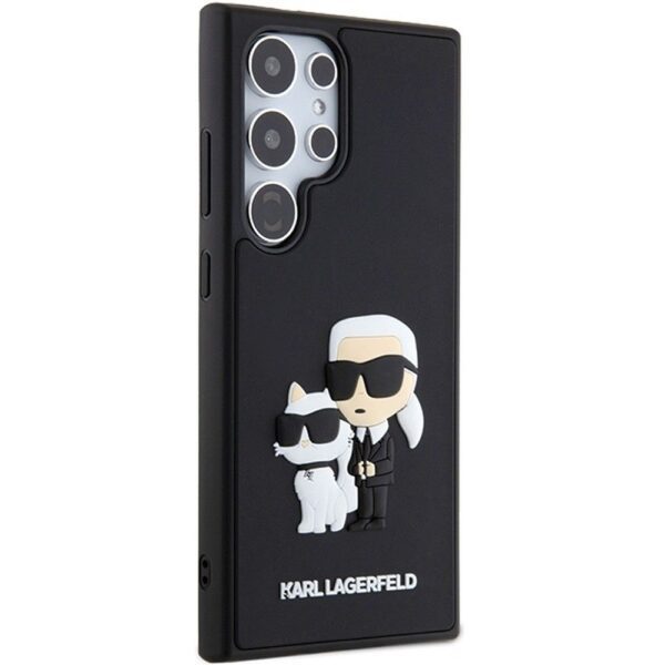 KARL LAGERFELD case for SAMSUNG S24 Ultra KLHCS24L3DRKCNK (3D RUBBER KC NFT) black