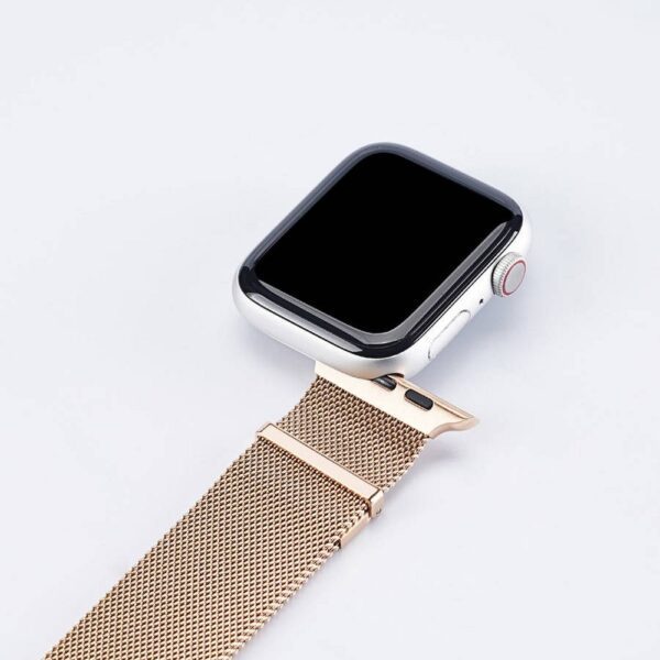 e733be2c65a65c48e2c730a35876a72d DUX DUCIS strap MILANESE stailess steel magnetic for Apple Watch 38 / 40 / 41 mm gold