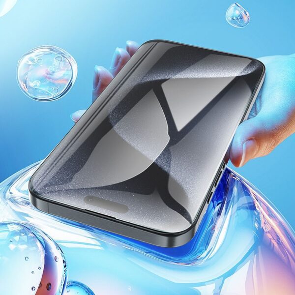 ecef7363c0804fe280c36764b944b628 HOCO tempered glass HD 5D Guardian shield (SET 10in1) for IPHONE 16 Pro Max black (G14)