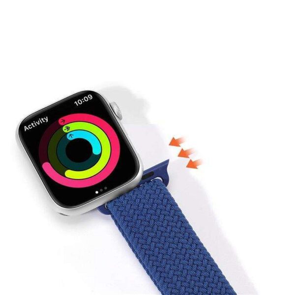 ed63fbcc07c5d824b18bbd79404e25dd DUX DUCIS strap MIXTURE PRO stretchable braided for Apple Watch 38 / 40 / 41 mm blue