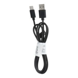 Cable USB A to Type C 2.0 C366 (connector long : 8mm) 1 m black