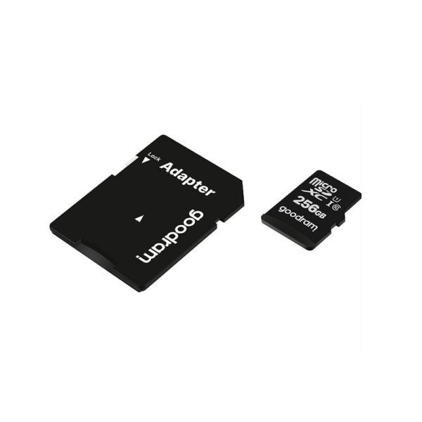 GOODRAM memory card microSD 256GB 100MB/s class 10 UHS I with adapter SD