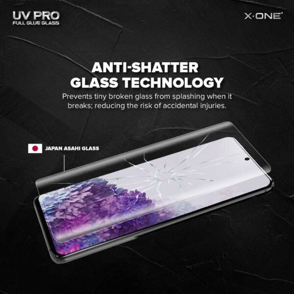 UV PRO Tempered Glass X-ONE - for Samsung Galaxy S23 Ultra (case friendly) - working fingerprint sensor