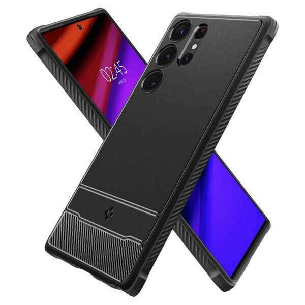 f7b8b00ee3af183a15a2ed15abc6f0dd SPIGEN case RUGGED ARMOR case for SAMSUNG S23 Ultra matte black