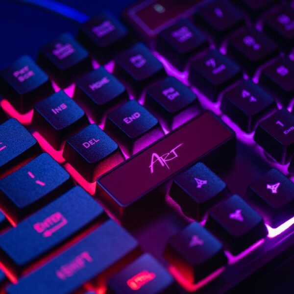 fedeaa7145d2cbaab6bc57a6da0c19bb ART set wire keyboard USB A QWERTY with light + wire mouse USB A with light AK-50 black