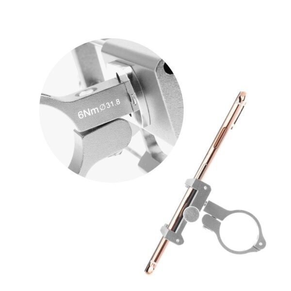 ff7f257c3c18ac574b505aa37f835bda GUB bike holder for mobile phone G85 Aluminium silver