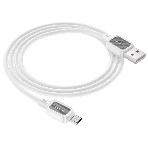 Cable USB A to Micro USB Hoco 2,4A 1 m X108 white