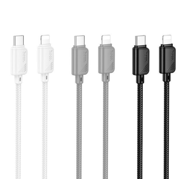 Cable USB C to Lightning Hoco PD 27W 1 m X113 white