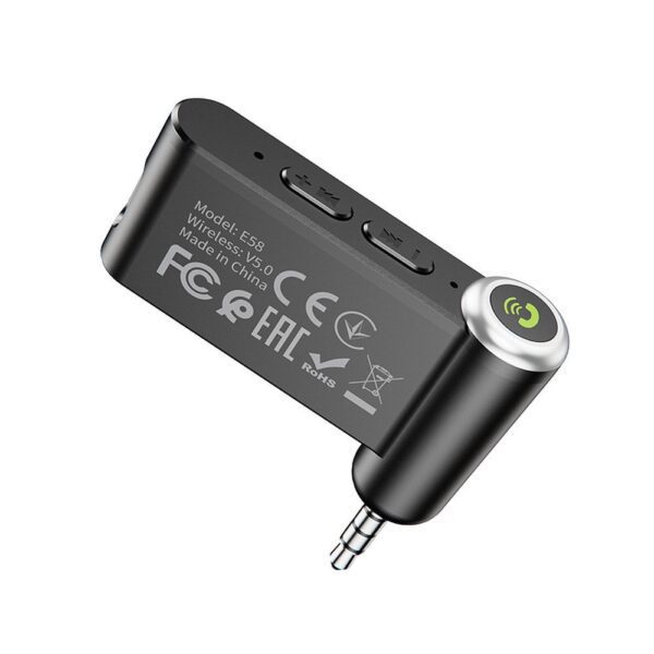 Wireless car receiver Hoco AUX Bluetooth Jack 3,5 mm E58 black
