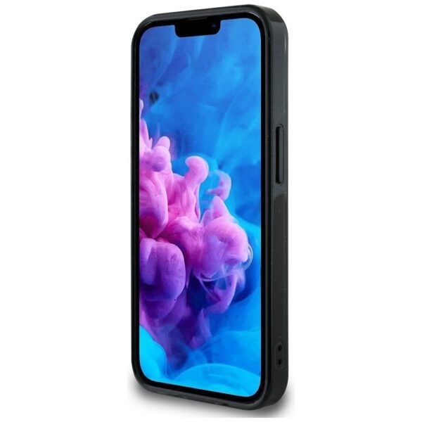 GUESS case for IPHONE 16e (SE 4 2025) compatible with MagSafe GUHMPSE4HG4PRTGK (IML Metal Glitter 4G Circle Triangle) black