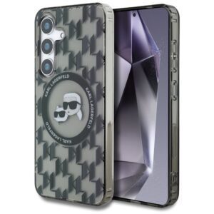 KARL LAGERFELD case for SAMSUNG S25 KLHMS25SHMCKMHK (Magnetic IML Metal Monogram KC Heads) black
