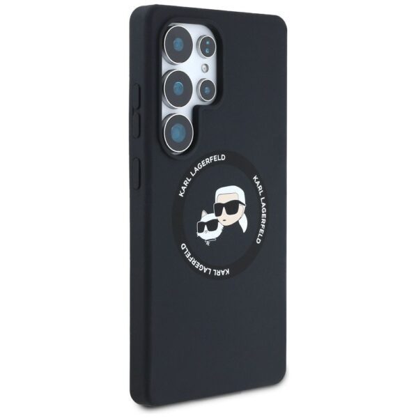 KARL LAGERFELD case for SAMSUNG S25 Ultra KLHMS25LSKCHTCK (Magnetic Silicone Double Heads) black