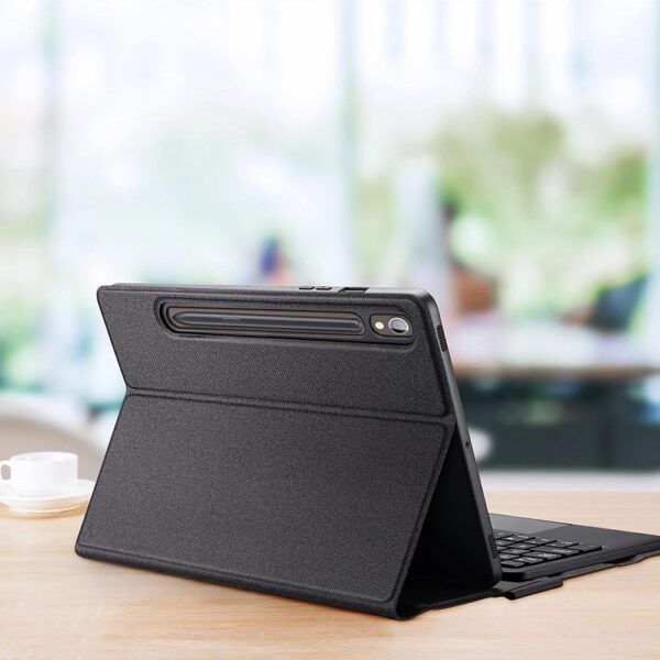 DUX DUCIS case TK foldable with Wireless Keyboard for SAMSUNG Tab S9/S9 FE/S10 FE black