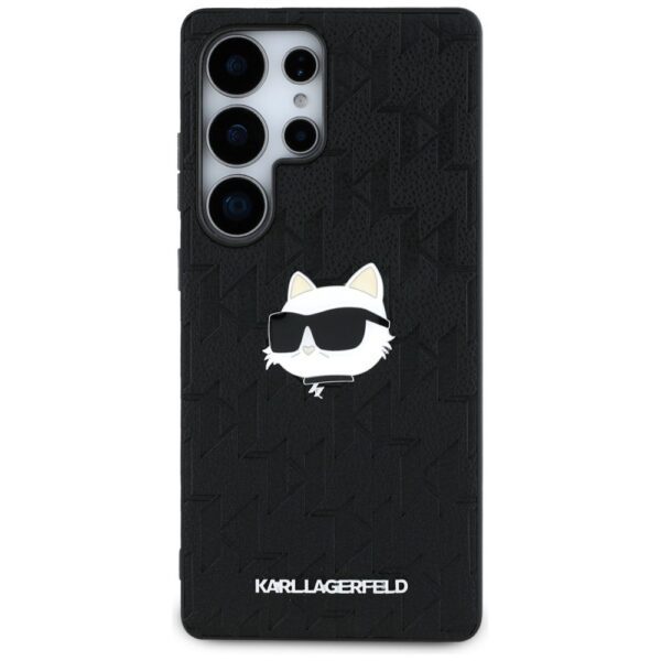 KARL LAGERFELD case for SAMSUNG S25 Ultra KLHCS25LPGKLCHPK (PU Monogram Choupette Head Pin) black